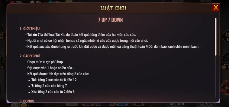 7 Up Down Tại Bomwin Trò Chơi Dự Đoán Cao Thấp Đỉnh Cao Săn Thưởng