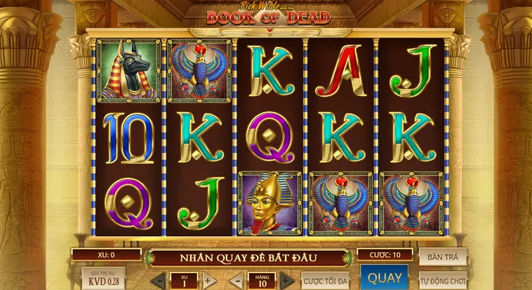 Khám Phá Bí Mật Cổ Đại Với Slot Game Book Of Dead Tại BomWin Hiện Đại