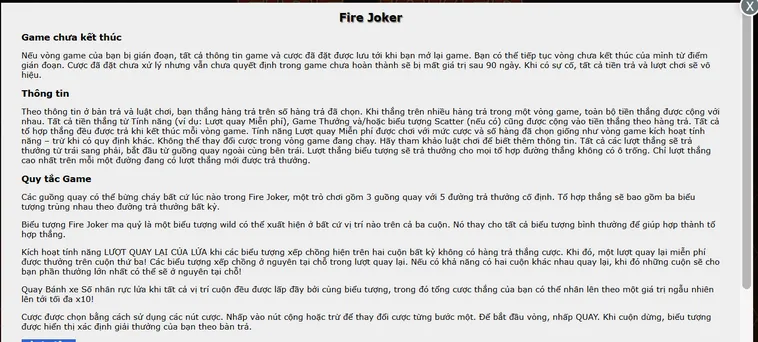 Chinh Phục Ngọn Lửa May Mắn Với Slot Game Fire Joker Tại BomWin Đẳng Cấp