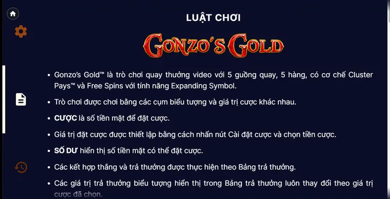 Slot Game Gonzos Quest Tại BomWin Hành Trình Chinh Phục Kho Báu Huyền Bí