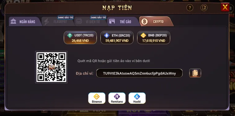 Nạp Tiền Điện Tử Vào BomWin Nhanh Chóng An Toàn Mới Nhất 2026