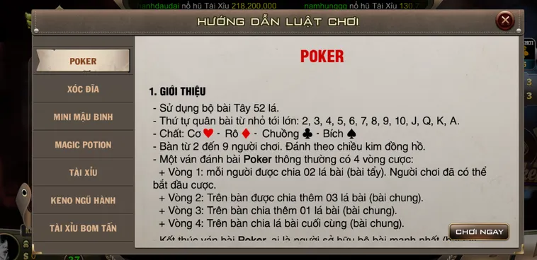 Poker Tại Bomwin Đỉnh Cao Sân Chơi Bài Trí Tuệ Hấp Dẫn Nhất Việt Nam