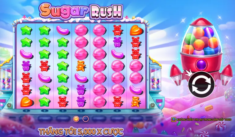 Slot Game Sugar Rush Tại BomWin Trò Chơi Nổ Hũ Với Tỷ Lệ Thắng Khủng