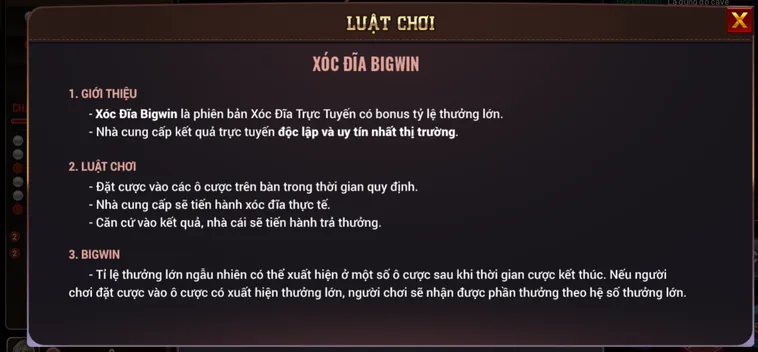 Hướng Dẫn Cách Chơi Xóc Đĩa BigWin Tại BomWin Dành Cho Tân Thủ